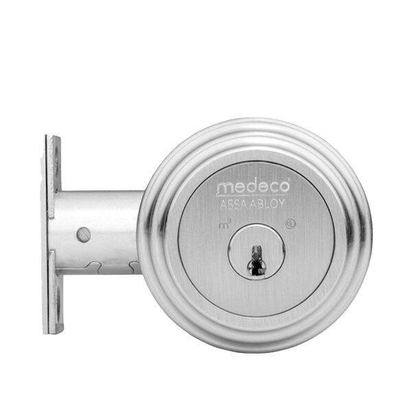 MEDECO:Residential  BiAxial CAPTIVE  Deadbolt - 2-3/8" - Satin Nickel